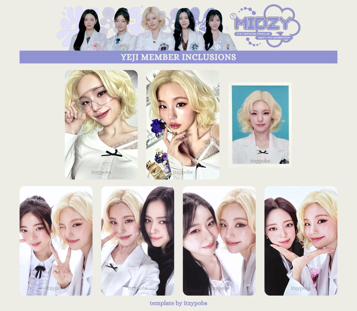 🔬ITZY OFFICIAL FANCLUB MIDZY 5TH GENERATION – itzy flower lab