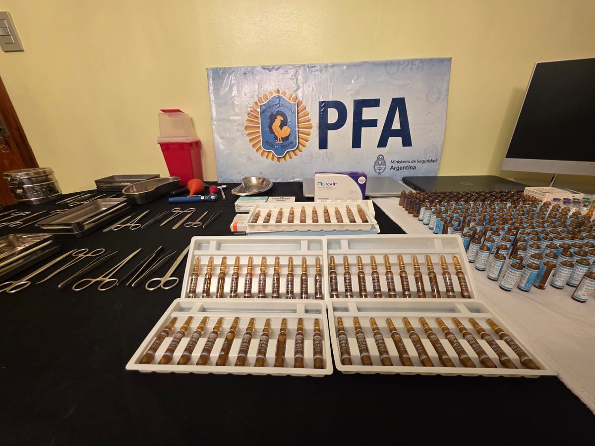 joosevillagran's tweet photo. #Policiales 🚨 Agentes del Departamento Federal de Investigaciones de la @PFAOficial detuvieron en la localidad de #Wheelwright a un enfermero quien, junto a un médico cardiólogo, estan acusados de realizar fraudes y de comercialización de drogas como #Fentanilo y #Morfina. https://t.co/7qaxRXAPFr