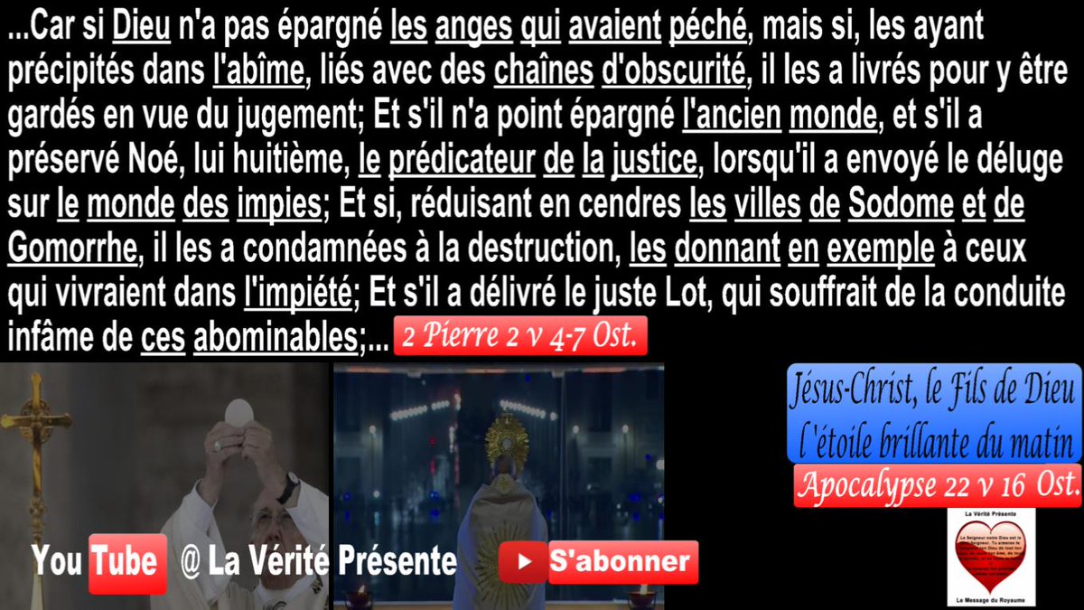 VeritePresente's tweet photo. #Profession, #Doctrine et #Connaissance des #profondeurs de #Satan = {#Eucharistie, #Communion avec #démons, #Sacrifice à des démons, #Adoration de démons, #culte des #anges, culte de l’#armée du ciel, #Manger des choses sacrifiées aux #idoles, #Hostie, #Idolâtrie, #Fornication} https://t.co/Bjk2u96JeG