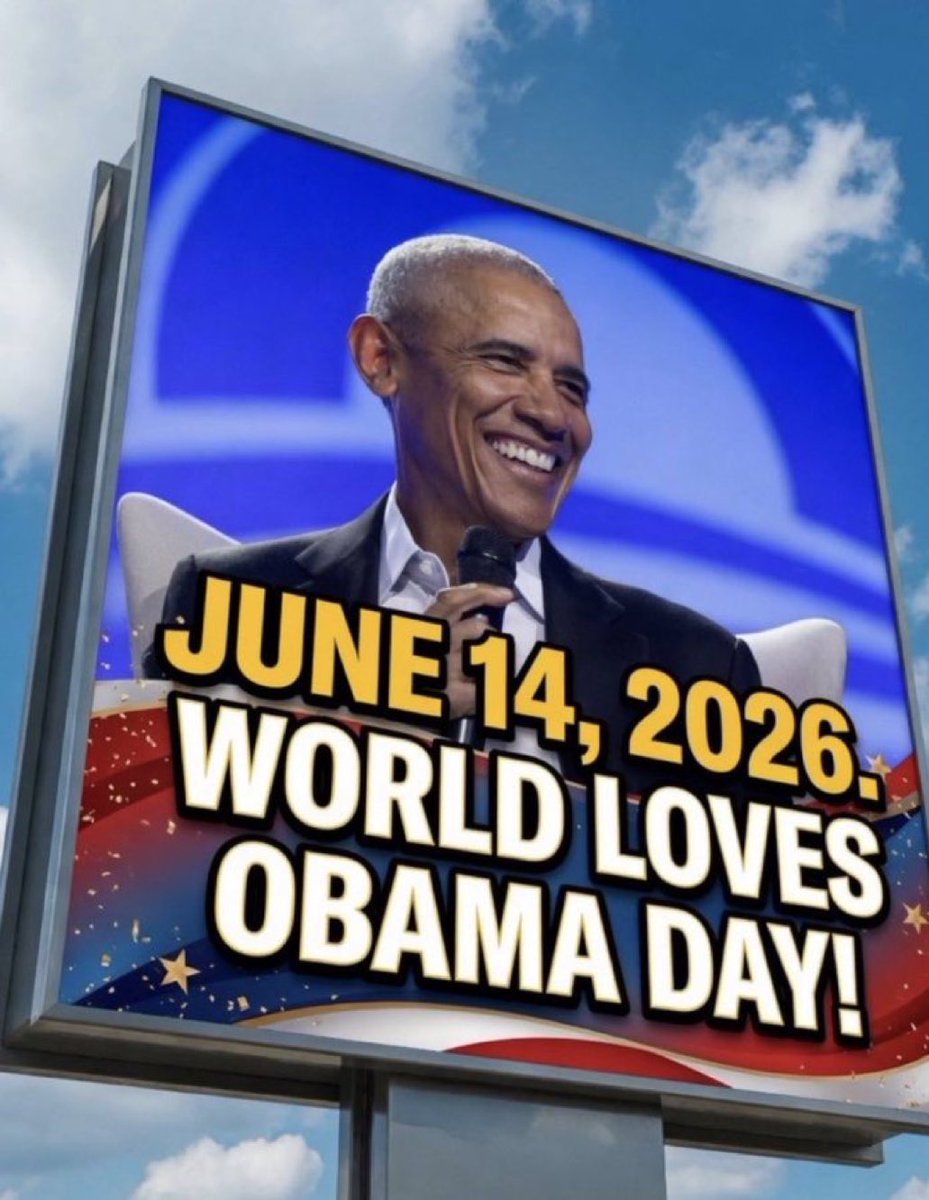 LucasSa56947288's tweet photo. Hey everyone!

Let’s celebrate #ObamaDayJune14! 🎉 https://t.co/pXbvHNCGai
