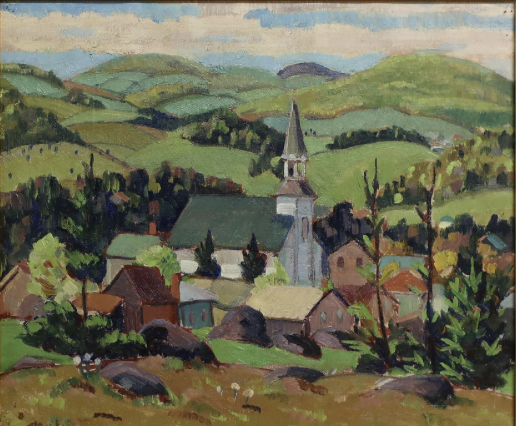 Canadian_art's tweet photo. RANDOLPH STANLEY HEWTON, (1888-1960), "VAL DAVID". Sold for $6,144.00. See "The Beaver Hall Group and Its Legacy", "The Women of Beaver Hall: Canadian Modernist Painters", and "Prudence Heward: Canadian Modernist Painter". All by Evelyn Walters. https://t.co/Zlzdt5vrn3