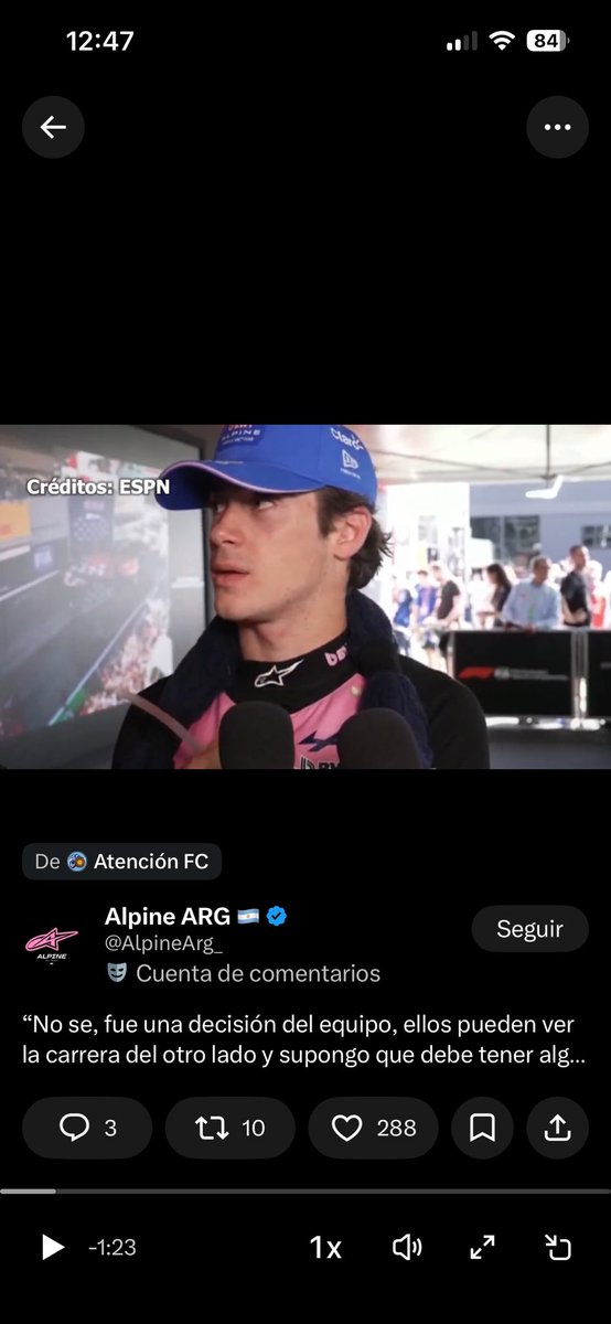 gabi2D07's tweet photo. @AlpineArg_ Che.. soy yo el único q ve uno del #TeamAlpine a grabar la nota y q Franco se lo queda mirando y tira una respuesta polite? https://t.co/ElYxTQfftl
