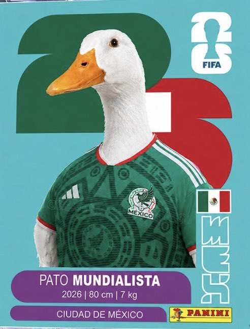 pauloyolatl's tweet photo. El pato más famoso de #México 🇲🇽

El pato mundialista 🦆 https://t.co/MhwgY3UGMp