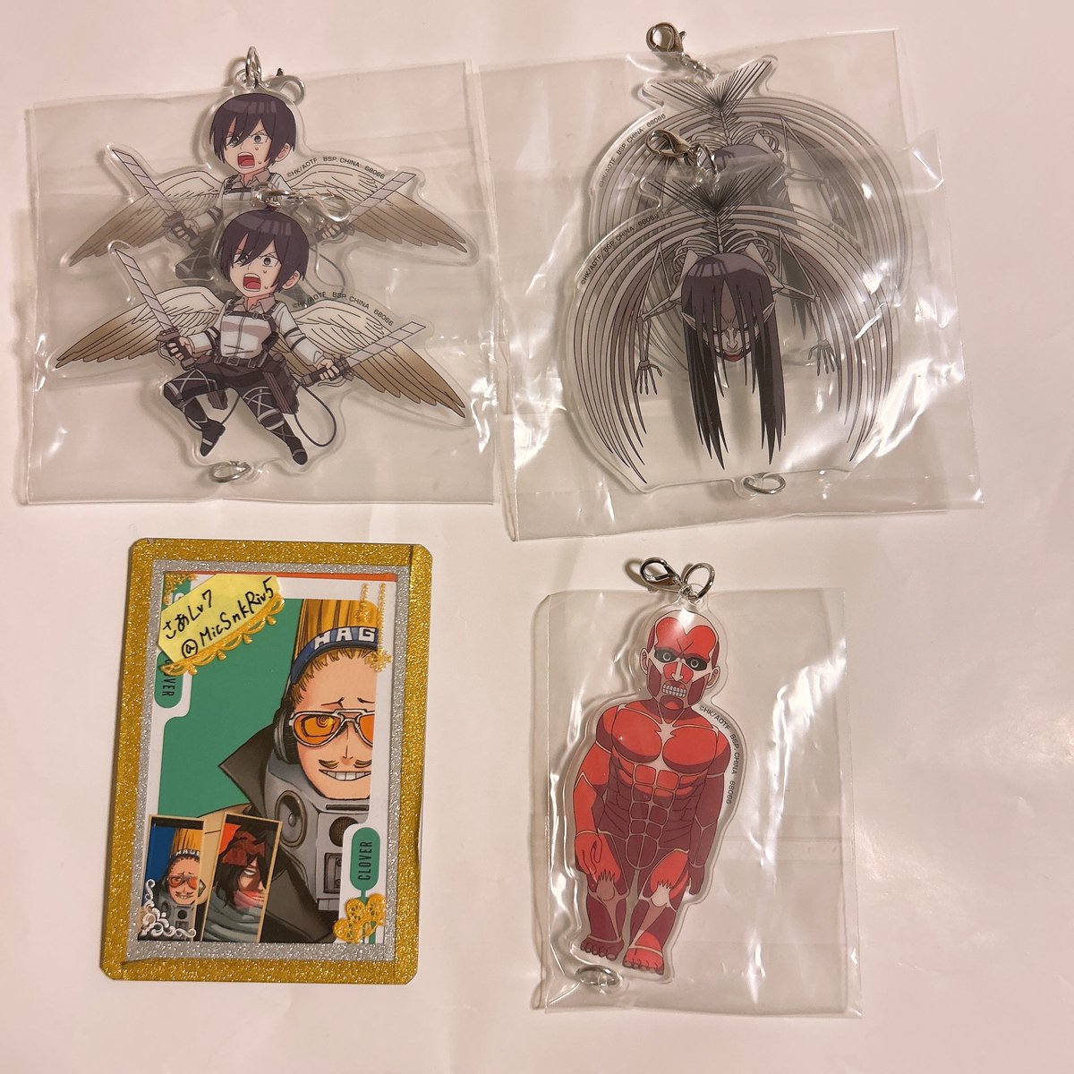 MicSnkRvi5's tweet photo. 【交換/譲渡】進撃の巨人 一番くじ それぞれの決意

譲）画像
求）同異種 リヴァイ,500円/個+送料

関西手渡しまたは郵送
検索からもお気軽にお声掛けください🙇‍♀️ https://t.co/ZLAek5uYrT