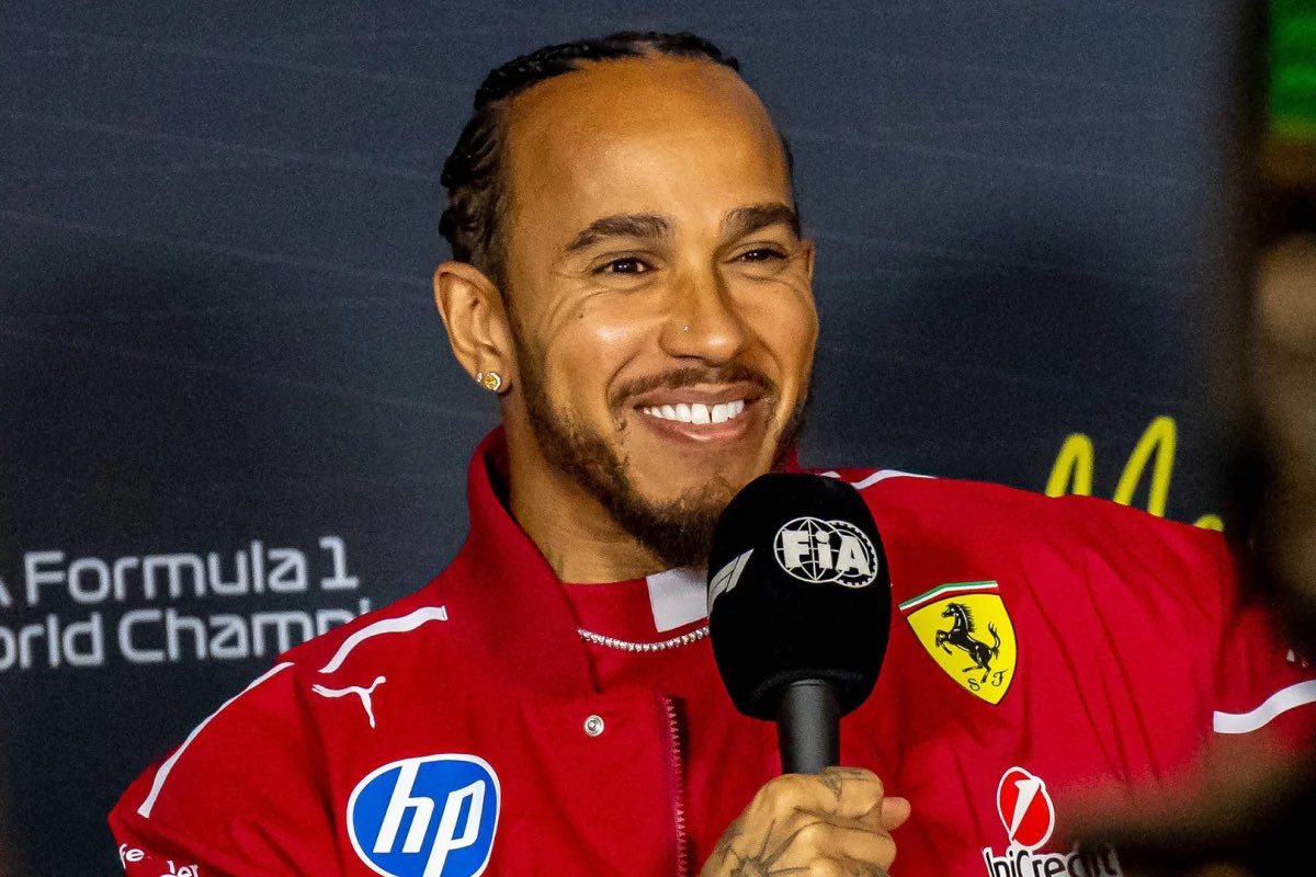 TheF1Wire's tweet photo. 🗣️| Lewis Hamilton on his chances of an 8th World Championship ⬇️ 

“Nothing’s Impossible, (we will take it) one step at a time.”

#F1 #BarcelonaGP https://t.co/C82yznpwXl