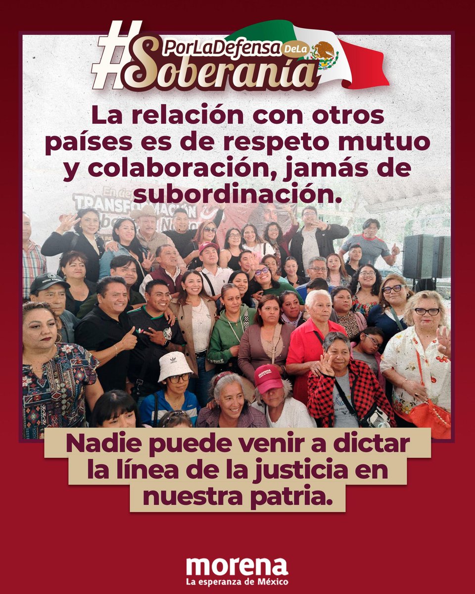 79adrix's tweet photo. Hoy seguimos recorriendo el país con las Asambleas Informativas en Defensa de la Transformación y la Soberanía Nacional.

Miles de mexicanas y mexicanos están organizándose para defender un principio irrenunciable: que México decida su propio destino, sin subordinaciones y siempre con el pueblo en el centro.

Comparte las postales, súmate a la conversación y ayúdanos a difundir el mensaje.

#PorLaDefensaDeLaSoberanía 🇲🇽