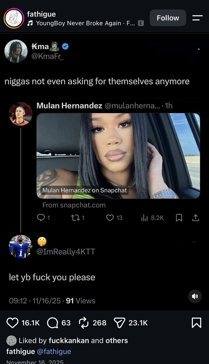 jaydontpass's tweet photo. @ImReally4KTT This shit got liked by kankan🤣🤣🤣 https://t.co/ilPbvycORv