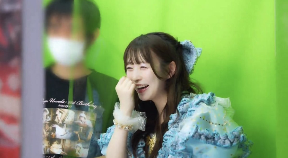 minommd's tweet photo. 待って撮られてる！笑
みゆちゃんたくさん笑ってくれてありがとね🩵
公式さん可愛いみゆちゃん撮ってくださりありがとうございますm(_ _)m
幸せ空間すぎました♡
#梅田みゆ　#CUTIESTREET https://t.co/N1TS5kd1WH