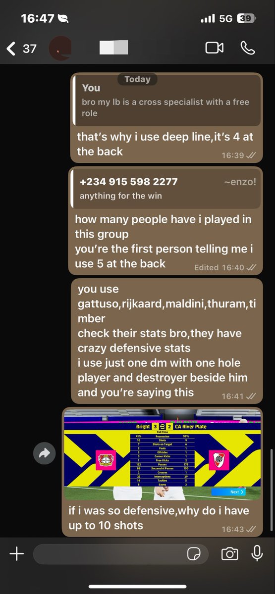 httpsbrightt's tweet photo. MD 12,he’s better than me,has better players and he’s complaining that i was defending well https://t.co/dLs3CHzCoy