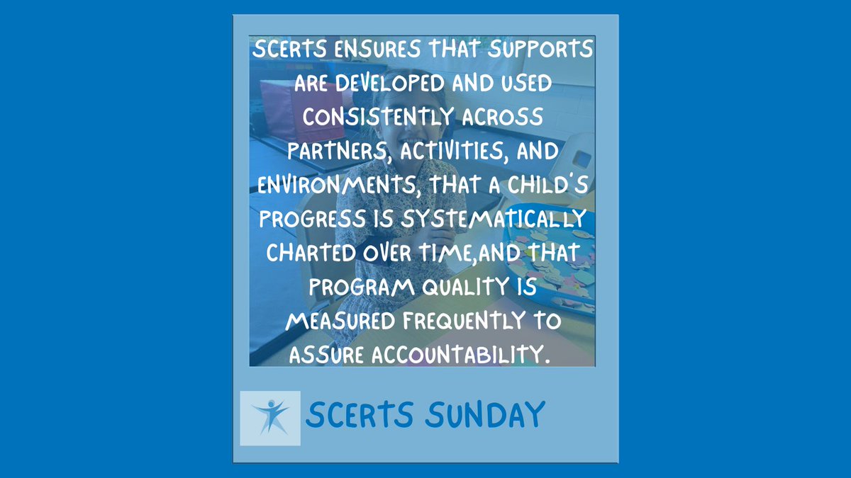 childrensautism's tweet photo. SCERTS Sunday! Because we provide services to children in education, home, and community environments, it is critical to apply SCERTS strategies in all locations consistenly over time.
#Autism #AutismAwareness #SCERTS #YEG #YEGFamilies https://t.co/ohnecbe5vH