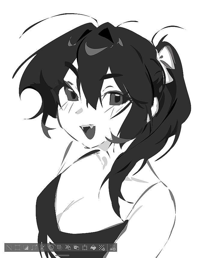 miteguraa's tweet photo. sketch with lasso tool only https://t.co/ZCWESZaSpk