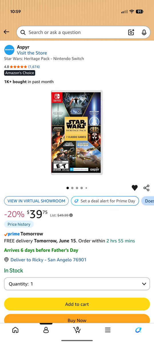 StarFoxxRain's tweet photo. @Wario64 damn i missed the sale https://t.co/ReyLftwRDy