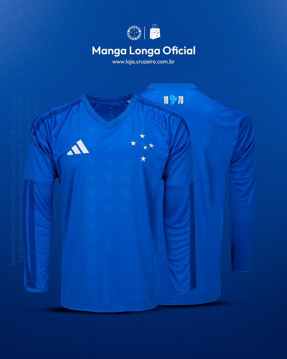 lojadocruzeiro's tweet photo. Pra vestir o Cabuloso no frio não tem nada melhor do que a versão manga longa do #MantoAzul! ❄️🦊
Compre o seu sem sair de casa na Loja do Cruzeiro! 🔗 https://t.co/qdQvs4cvPe https://t.co/BqgvJh77wa