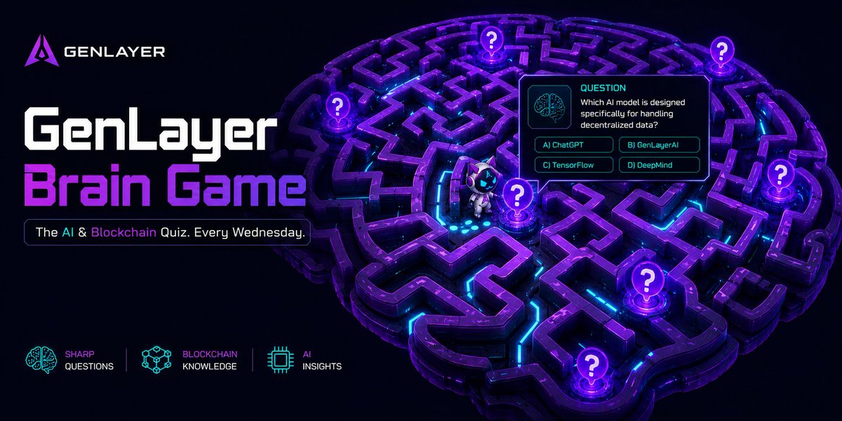 ManroVetsola's tweet photo. GenLayer Brain Game Special Quest: Design Contest

Right now you can take part in the new task on @GenLayer portal.

Create a banner for the rebranding event in our discord and earn up to 5000 CP.

Here is my submission.
https://t.co/uFKae8ITFe https://t.co/7mmalhiCGj