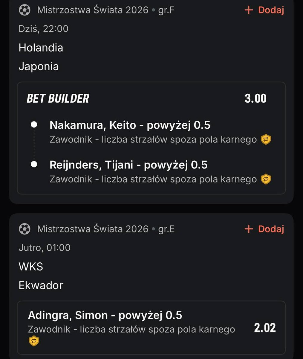 ballerkafc's tweet photo. 🏆Mundial: Dzień #4

Dzisiaj królują strzały zza pola karnego na głównym. Oprócz tego świrek z kursem 40 na statystyki💸

Jakie wyniki padną dzisiaj? 

Mały 🎁 dla najszybszej poprawnej odpowiedzi w komentarzu⬇️ https://t.co/vbaxcXRceq