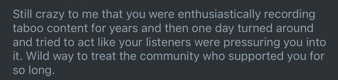 Lupine🪻Comms Open! 🔞 - ‼️TW: mentions of SA I receive comments and emails like this one often. Since this stranger feels entitled to my explanation, I figured I’d post it publicly along with a lesson, since he’s obviously too emotionally immature to understand growth. - I have been in the erotic https://t.co/gN3mSMP8BH
