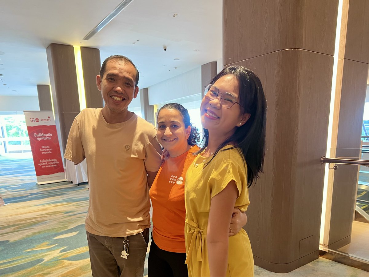 Aksone11's tweet photo. Spent Sunday at #AmariVientiane for the @UNFPALaoPDR #disability inclusion workshops! 👏 to the team behind it.

Spaces like this show how everyone thrives when given equal access to share skills &amp; showcase talents. Great joining @UNinLaoPDR friends &amp; family out supporting! 🤝🩵 https://t.co/PX3p4zxwi3