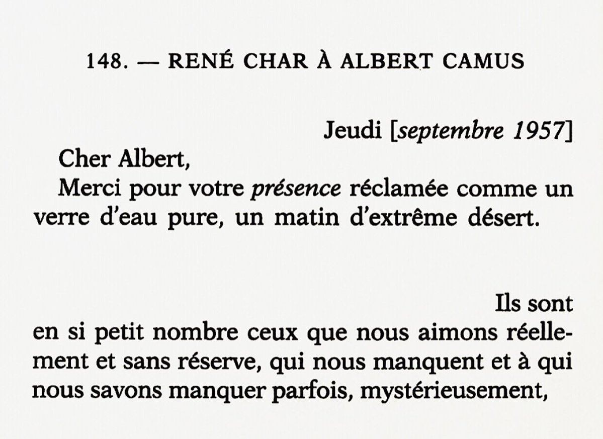 o_exacoustos's tweet photo. Correspondance (1946-1959) —René Char, Albert Camus. https://t.co/wcj4K5g05U
