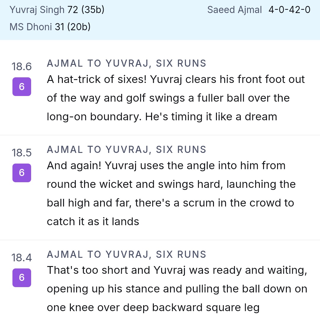Levocitrizine's tweet photo. Yuvraj smashed peak Saeed Ajmal,who bowled with illegal action,and these niggas think he was some Tilak Verma or Rahane against spin. https://t.co/J5clrvWOzH