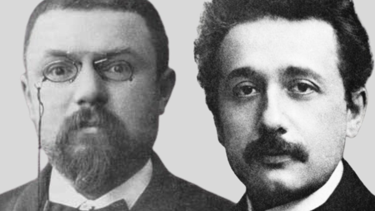 Math_files's tweet photo. Albert Einstein once remarked, “You know, Henri, I began by studying mathematics, but eventually turned to physics.”  

Henri Poincaré asked, “Why was that?”  

Einstein replied, “Because although I could distinguish true statements from false ones, I couldn’t determine which were truly important.”  

Poincaré smiled and responded, “That’s quite interesting, Albert. I began with physics, but ultimately chose mathematics.”  

Einstein, intrigued, asked, “And why did you make that change?”  

Poincaré answered, “Because I couldn’t tell which of the important facts were actually true.”  

The exchange captures, with subtle wit, the contrasting philosophies of two of the greatest scientific minds.