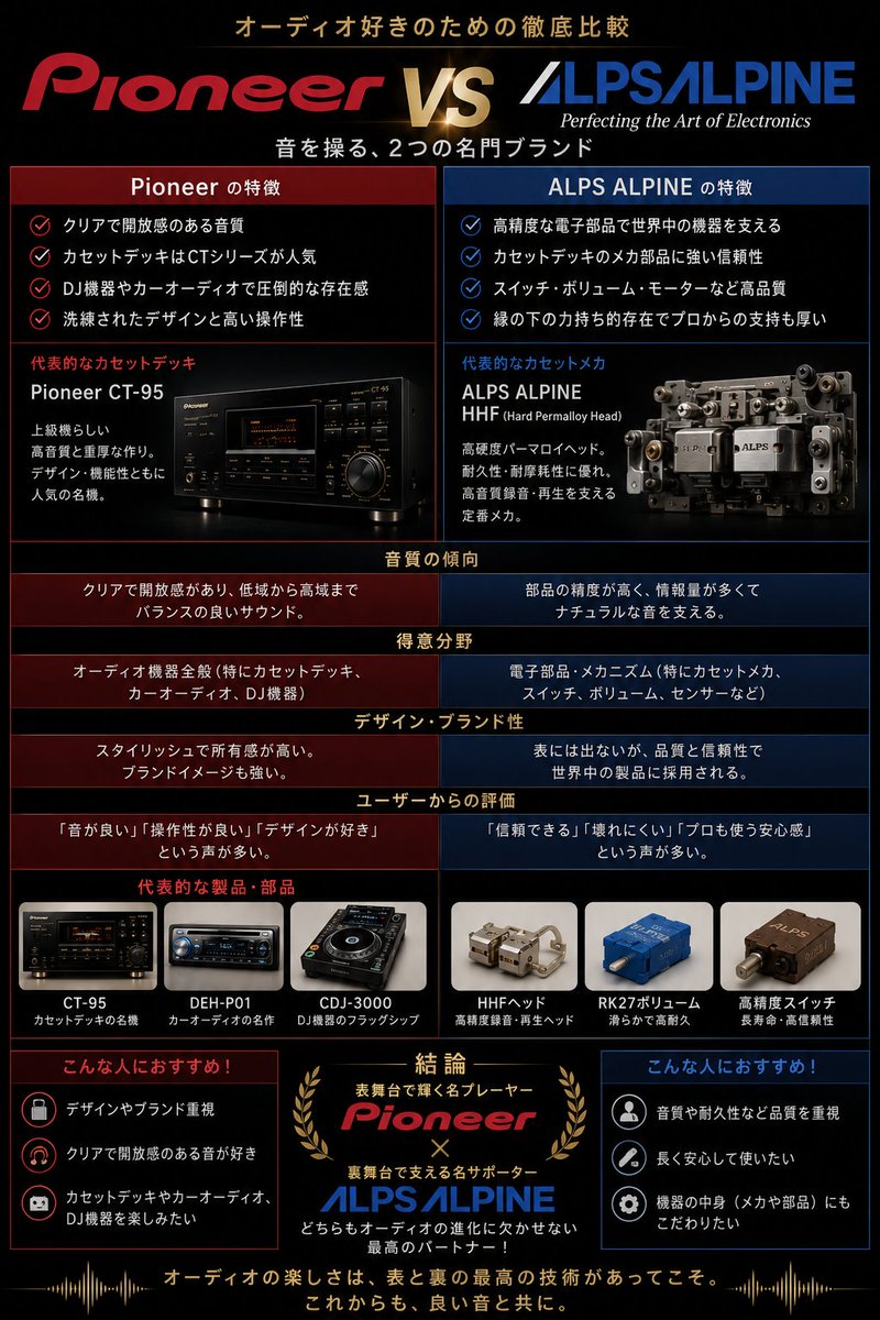 ry12191130's tweet photo. Pioneer vs ALPSALPINE
#Pioneer #ALPSALPINE https://t.co/cJiU1oNKpX