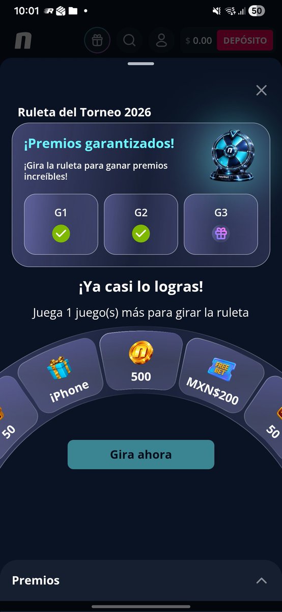 Yakin_Lopez's tweet photo. @NovibetMexico Ya pasaron 3 juegos y no se puede girar la ruleta https://t.co/1hzG7J4poT
