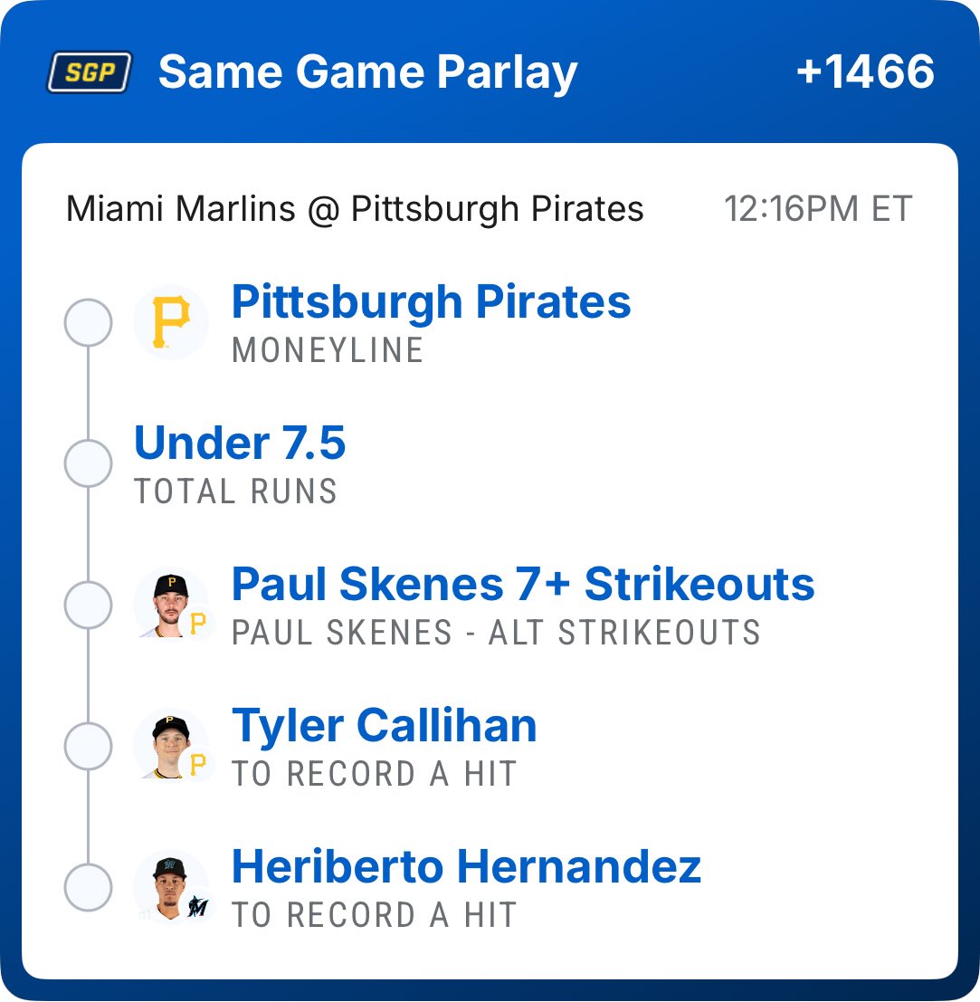 typarlayplays's tweet photo. With the finals ending yesterday now on to baseball #parlays #mlb 

https://t.co/8SdzjlUm9p
Check out my bet on FanDuel Sportsbook! https://t.co/OGmztKnx81