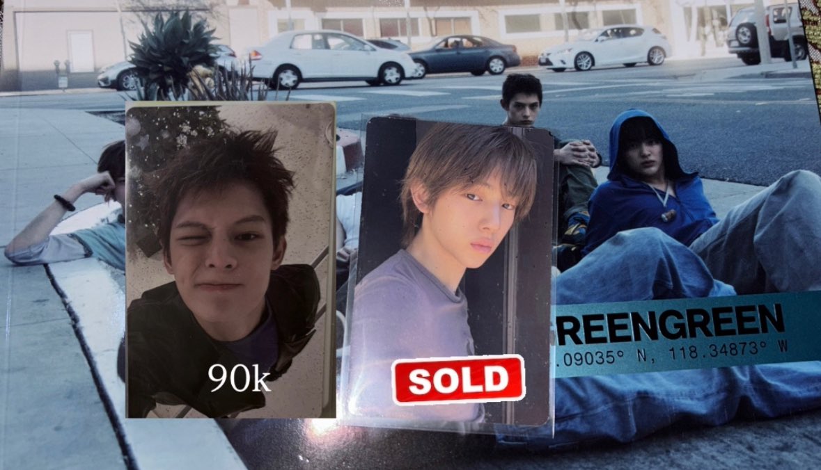 sparkleonmee's tweet photo. WTS // Want to Sell

- James Greengreen Weverse POB

✔️co di 🍊 (splitpay)
✔️all good condi
✔️ready ina 
✔️serious buyer only‼️

📍Jogja

t. wts pc photocard cortis greengreen rd ina james keonho martin sean juhoon weverse wvs street scratch album pob https://t.co/dFNxvuFnUL