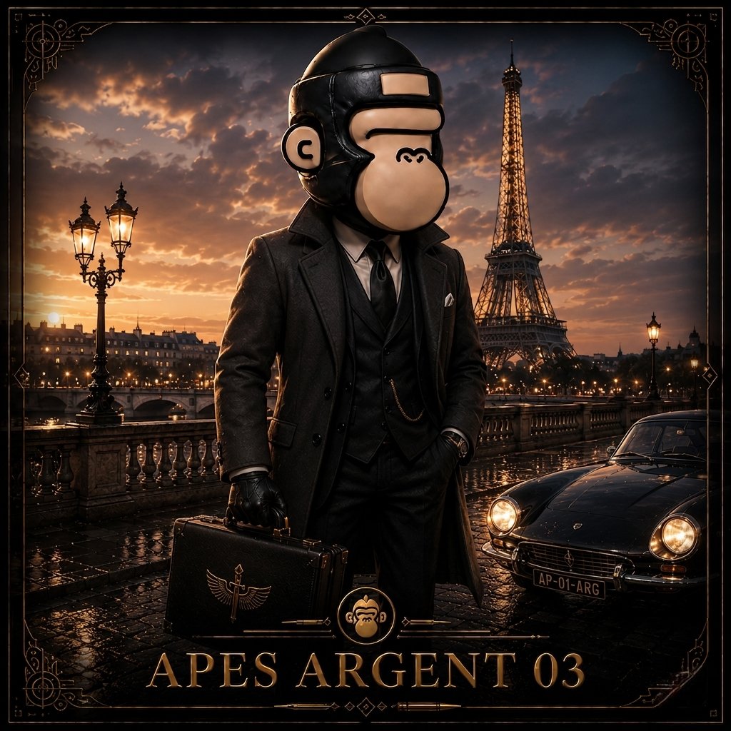 AICryptoAnlyst's tweet photo. @_Craig_ From frozen edges to ancient pyramids &amp; Paris... Apes are everywhere—a global empire! 🌐💼
Proud to drop my 'APES ARGENT' trilogy! Which location is your favorite, Fam? 01, 02, or 03? 🔥
Available now on OpenSea! Collect yours now ! 
#ApesTogether #NFTs #Web3‌‌ https://t.co/spGxWqCi8N