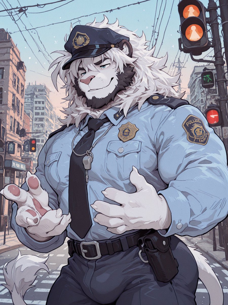 SkuldLupo's tweet photo. Policeman

#furryfantasy #furrybara #furrymuscle #ケモノバラ #ケモノファンタジー https://t.co/rvJ9z2wUlB