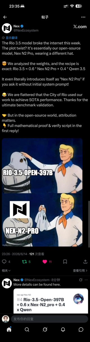PinxueGuo's tweet photo. @Zach16976347 @kimmonismus Actually, not finetue. Weight merging is all you need! https://t.co/Hxv0leZ1vQ