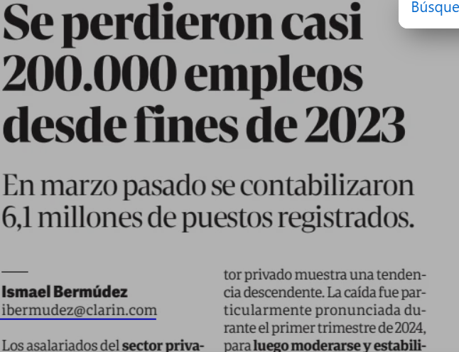 IsmaelBermudez1's tweet photo. Asalariados privados: los más castigados por la pérdida de empleos registrados. 
 https://t.co/6yF0KM6NVv https://t.co/hWXs6kltAP