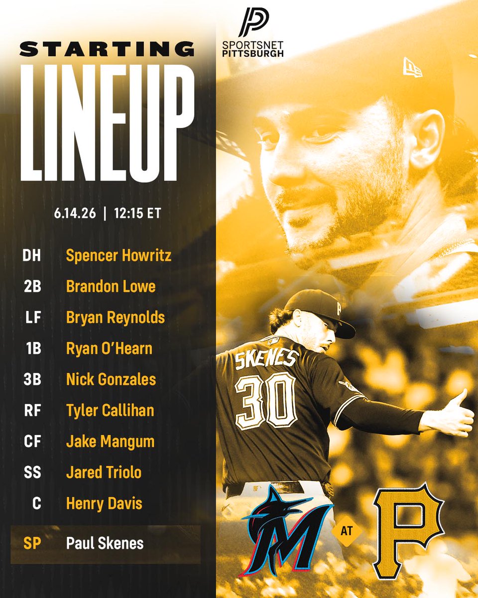 SNPittsburgh's tweet photo. Skenes Day 😎

*Reminder today's game is streaming exclusively on Peacock 📺 https://t.co/USfDXRuuJH