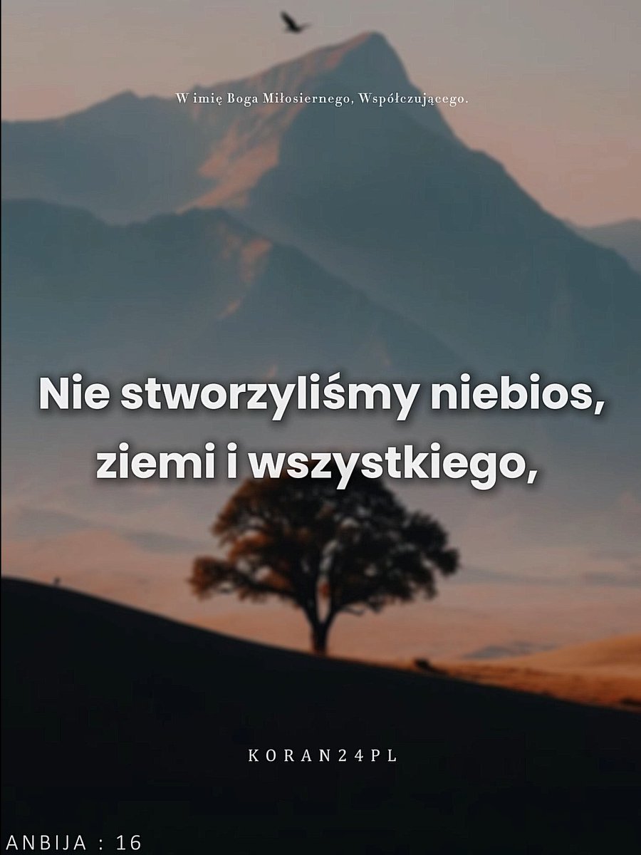 Koran24PL's tweet photo. Wasze życie to nie przypadek ani czas do „zabicia”. Zostaliście stworzeni w konkretnym celu. ✨
#Koran #refleksja #Duchowosc https://t.co/dHKjY1jtDr
