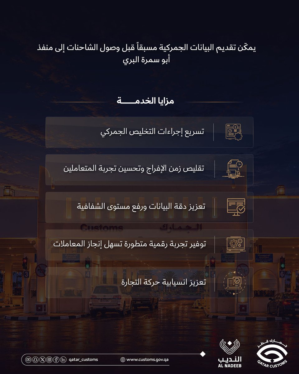 الهيئة العامة للجمارك - قطر tweet media
