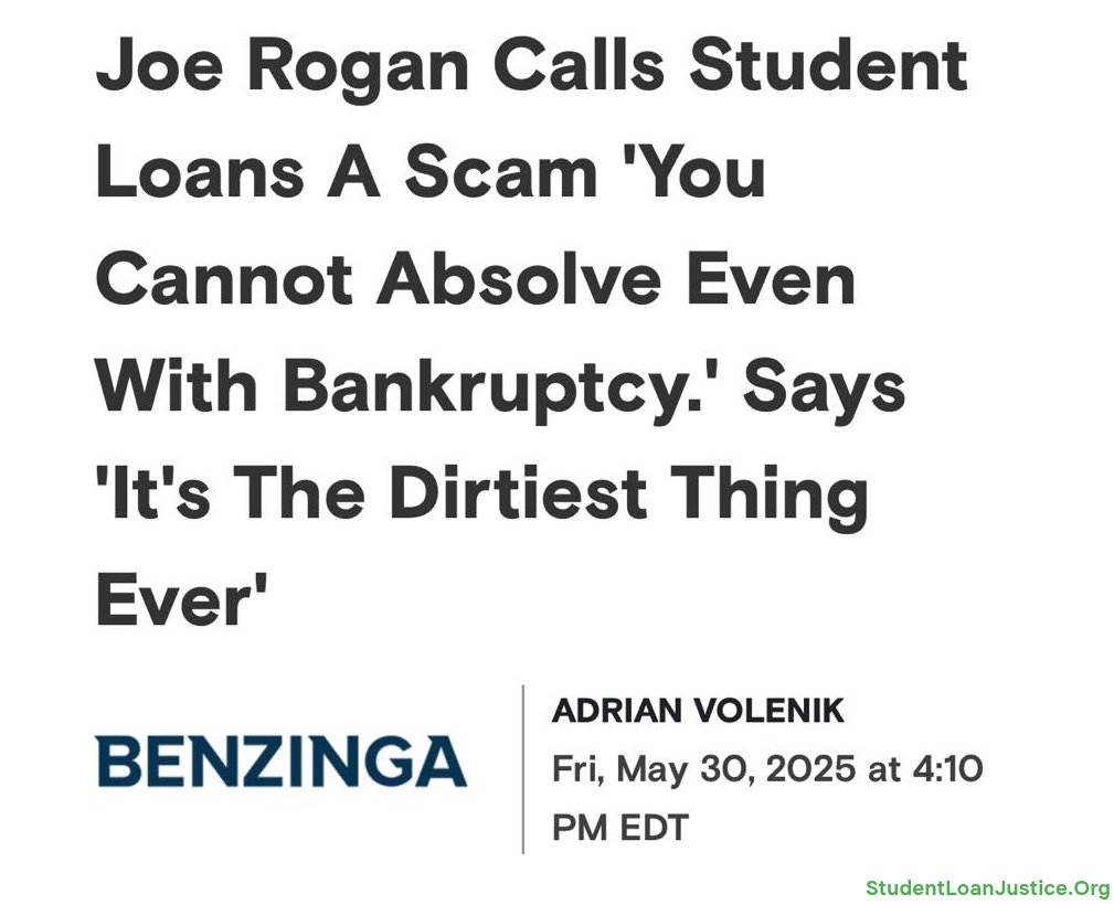 StudentLoanJus1's tweet photo. @SecScottBessent @POTUS You seem intelligent, Scott. 

Please do the intelligent thing.

Your base is calling for it. https://t.co/MGMIL8kgXF
