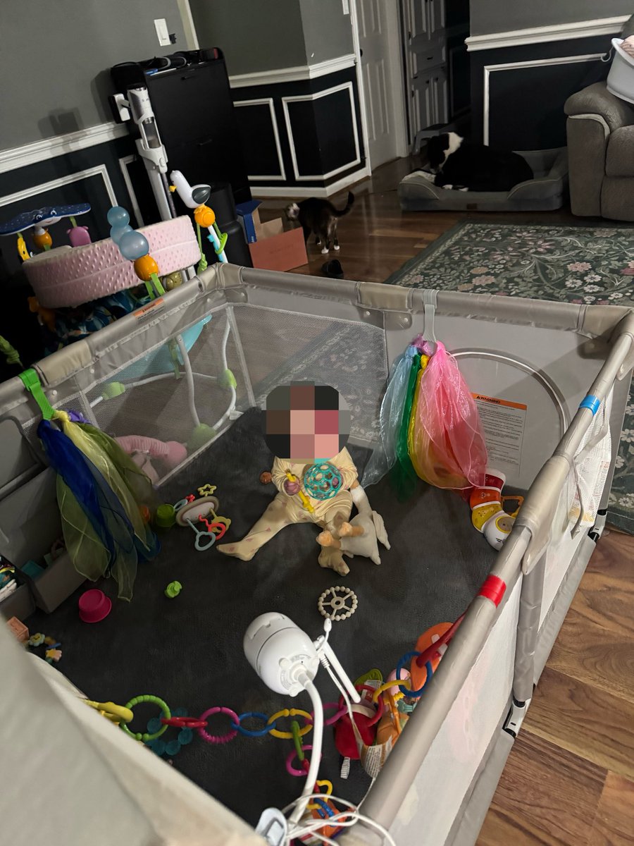 maylay112's tweet photo. I genuinely cry 1-2 times a day watching her sit there and play by herself. Bc what you all see if a 20lb 1 year old, I see a 1lb 10oz baby laying an incubator covered in wires under a blue light fighting for her life. https://t.co/wkWMqQWpqP
