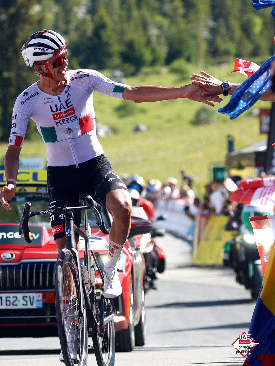 notUAETEAM's tweet photo. 🦅🇲🇽 Keep soaring, @SleepwaIk3r!

The first Mexican rider in history to win the #TourAuvergneRhoneAlpesRP  overall title 🏆🇫🇷

A week to remember. A victory for the history books.

Volar, volar, Torito 🐂🔥

#WeAreUAERP https://t.co/pYXBYOvWn9