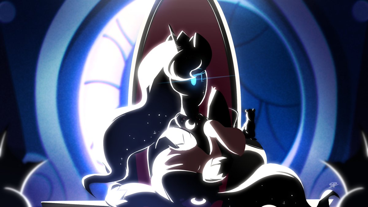 ScribblePotato's tweet photo. Moon Horse, the horse that raises the Moon https://t.co/pdTpumX3yZ
