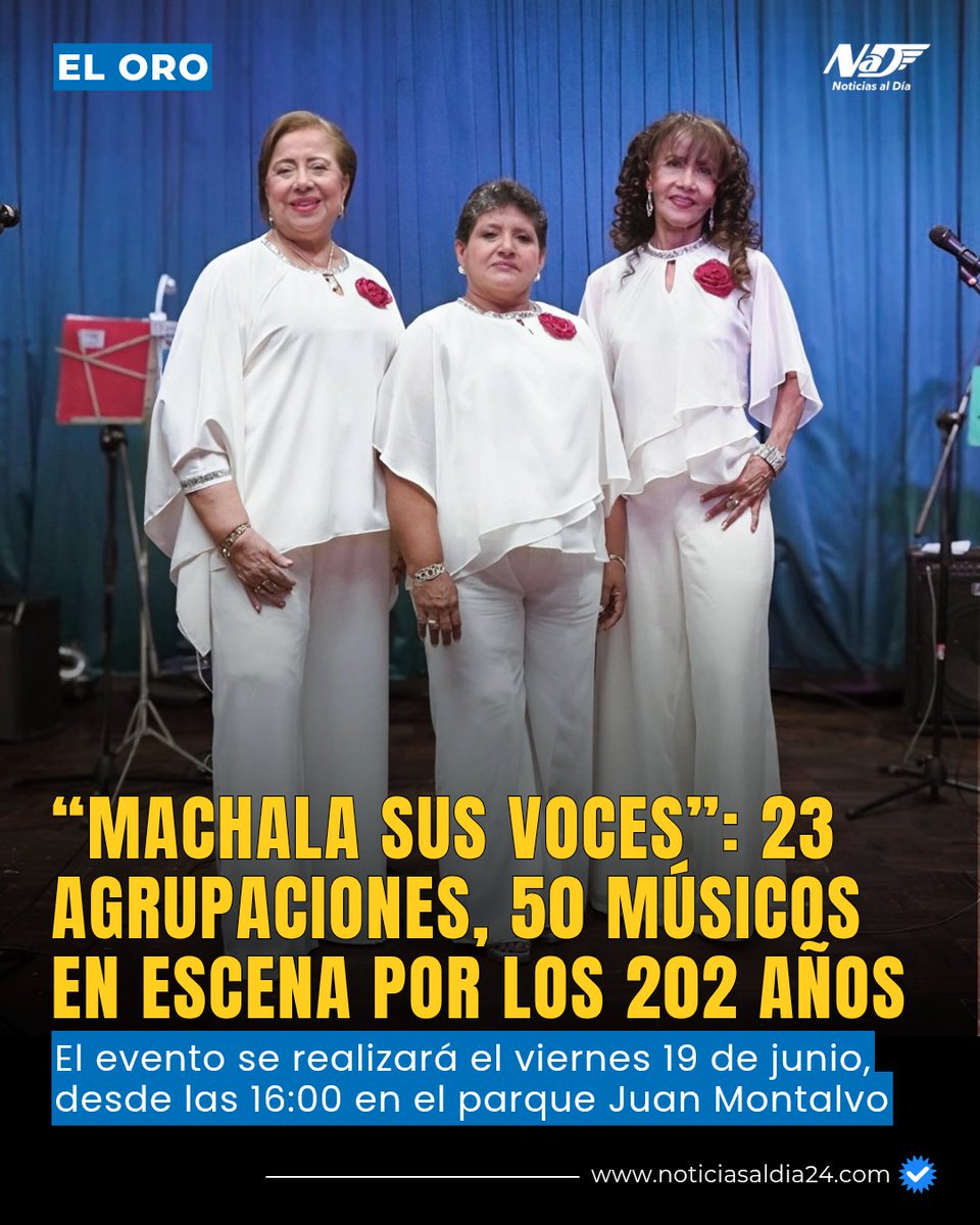 NAD24ec's tweet photo. En homenaje a #Machala en sus 202 años de cantonización. 
https://t.co/4a3NmX0uNJ https://t.co/Z91GYrc5Jt