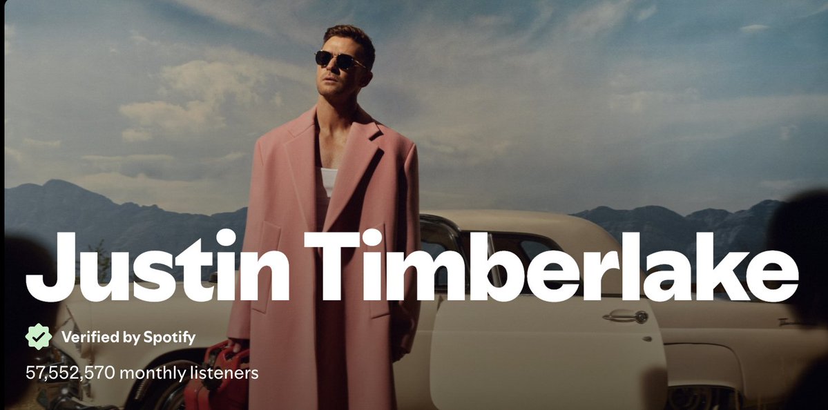 sexybackend's tweet photo. Justin Timberlake Monthly Listeners on Spotify

57,552,570(+18,086) *New Peak*
#43(+1) *PEAK #7 in 2016* in the world https://t.co/FOQAv13LVV