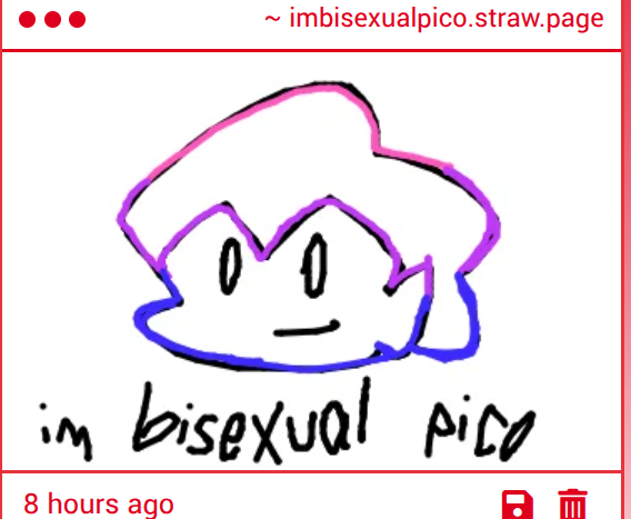 bisexualpico's tweet photo. collecting them and putting them on my fridge like a proud dad.  im bisexual pico. https://t.co/lPA6YEvlZe