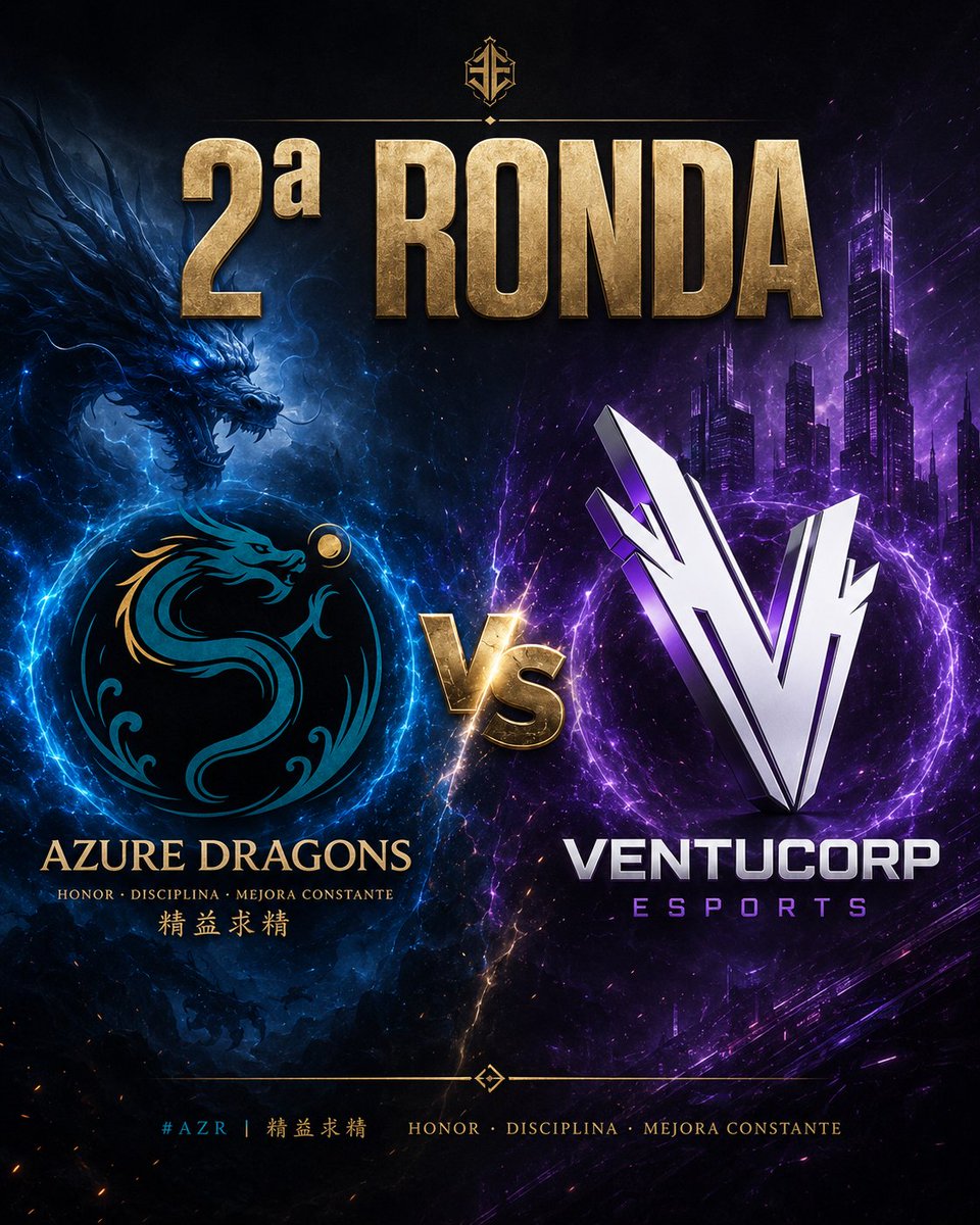 Azure_Dragons's tweet photo. Pasamos a 2aRONDA vs @VentuCorp 
Ilusión 💙🐉⚔️
#AZR #精益求精 #AzureDragons #BeProud #CircuitoTormenta #LeagueOfLegends https://t.co/vVo2qUOXcr