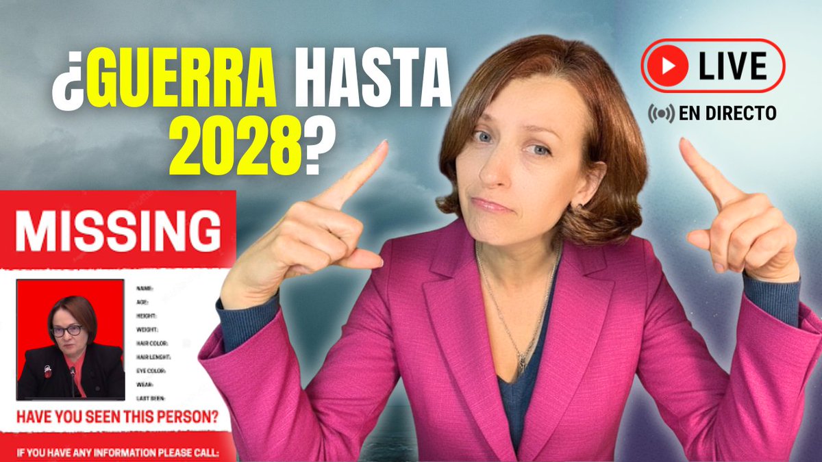 OlgaT_Fans's tweet photo. ⏰ ¡OLGA TARNOVSKA EN DIRECTO!
19 hs. España/14 hs. Argentina

¿Ha caído en desgracia Elvira Nabiúlina? Ésta y otras de vuestras interesantísimas preguntas responderá OLGA TARNOVSKA en VIVO.

¡Podéis dejar vuestras preguntas también aquí! 👇

¡VENCEREMOS! 💙💛

#OlgaTarnovska #OlgaResponde #UcraniaHoy