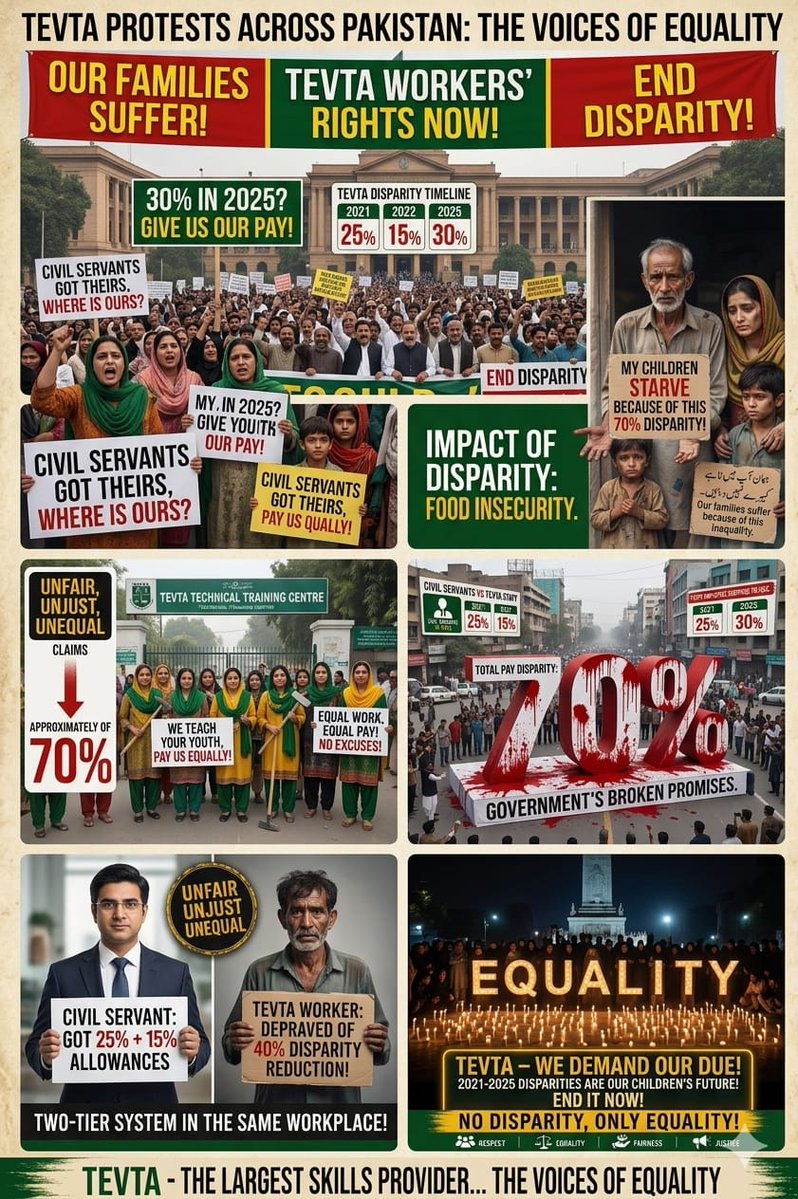 MianRizwan701's tweet photo. ٹیوٹا ملازمین کی تنخواہوں میں 70 فیصد کا بڑا فرق انتظامی مسئلہ نہیں، بلکہ ہزاروں خاندانوں کی بقا کا مسئلہ ہے۔ ہم وزیر اعلیٰ پنجاب سے پرزور مطالبہ کرتے ہیں کہ ٹیوٹا کے تمام ٹیچنگ اور نان ٹیچنگ اسٹاف کا معاشی استحصال بند کیا جائے اور DRA دیا جائے۔ 🛑📉

#DRA_For_TEVTA_Employees https://t.co/Osos27OHnH