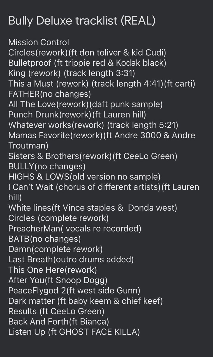 Y3Canada's tweet photo. BULLY DELUXE on the 19th

YE CONFIRMED https://t.co/7f1i5s8hQk
