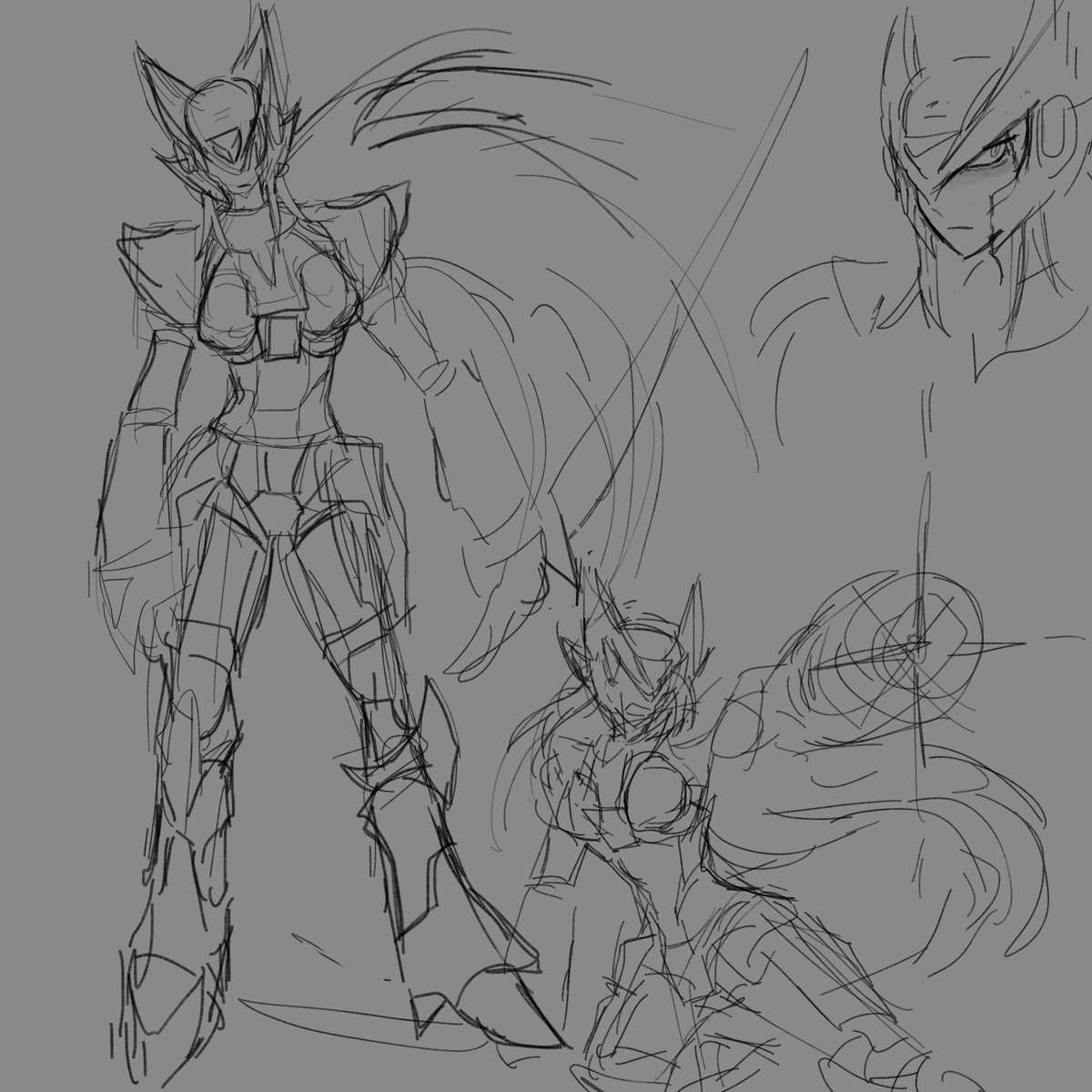 Moth_face25's tweet photo. On the topic of female zero, some zeros I did when I first got into megaman https://t.co/zUvS8yXUx1