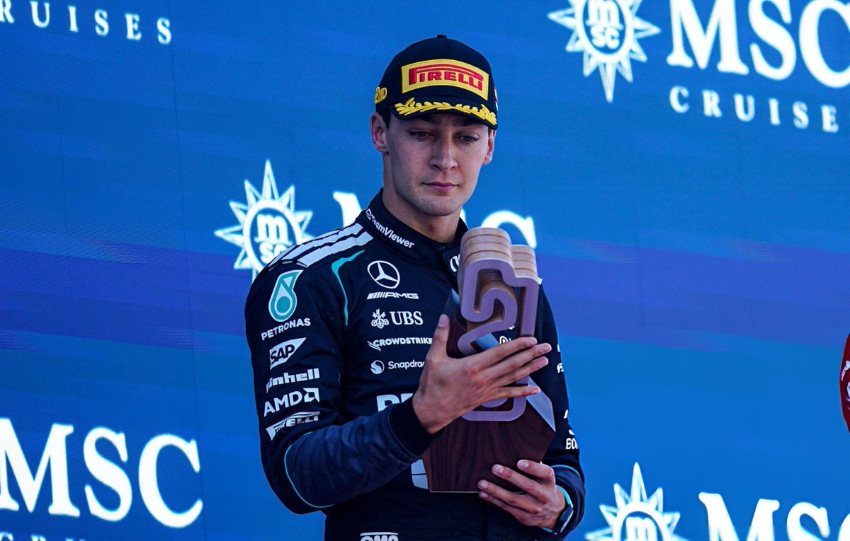 MercedesAMGPCF1's tweet photo. 100th race with the team 🌟

Pole
P2 https://t.co/6gj74zNUkZ