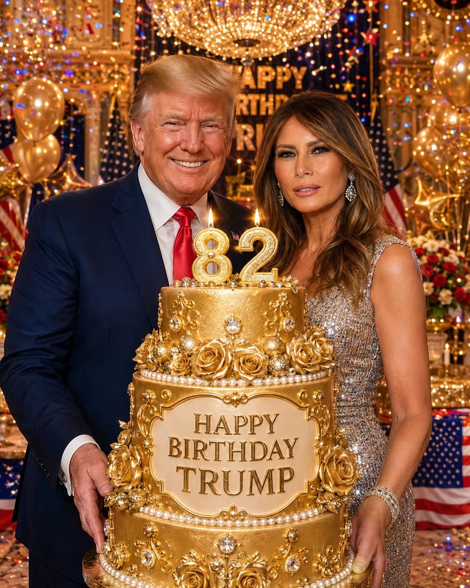 Victoria11k2n's tweet photo. Happy Birthday, President Trump! 🇺🇸
Wishing you strength, health, and happiness. https://t.co/fAkrvVtrIT