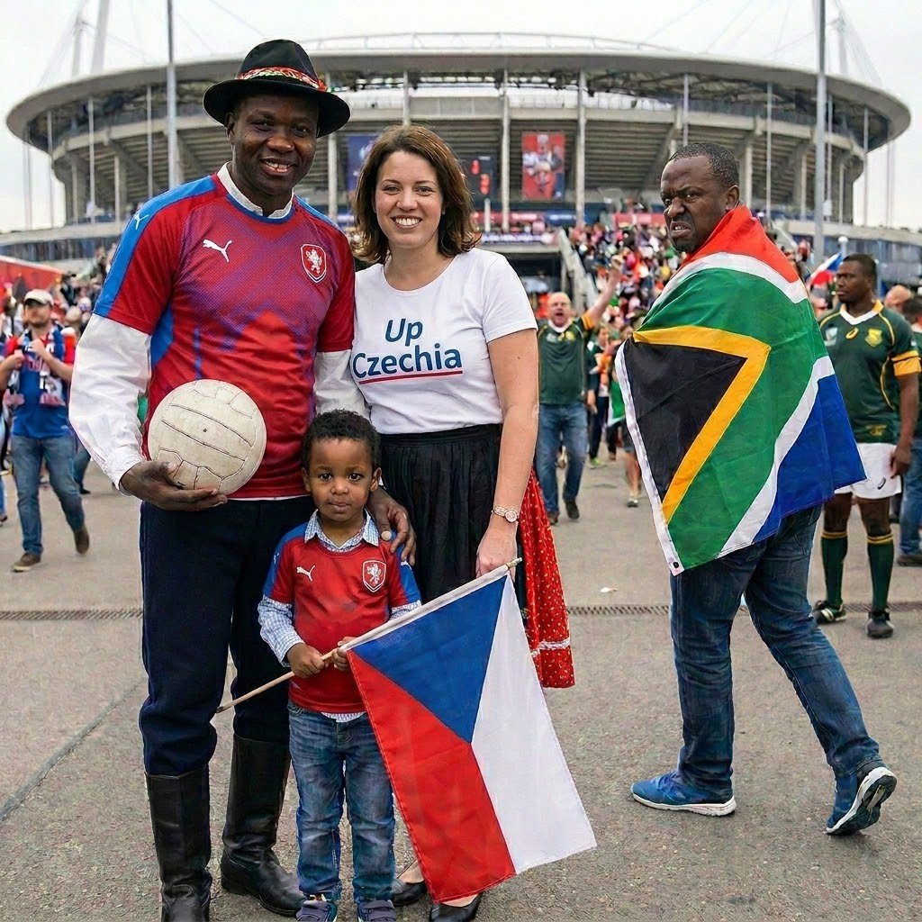 DaRealest9ja's tweet photo. @BafanaBafana Oh Czechia, Oh Czechia.
We support you with love 😘 https://t.co/QEyHzfIIJu